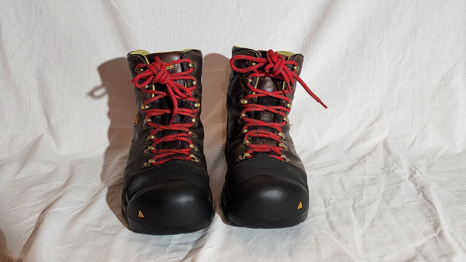 Stivali KEEN Utility Milwaukee uomo 12 pelle marrone stringati punta acciaio impermeabili