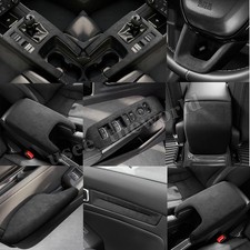 Alcantara Gear Shift Panel Frame Cover Trim For Honda Civic Type R Fl5 2022-2026 Alcantara Gear Shift Panel Frame Cover Trim For Honda Civic Type R Fl5 2022-2026