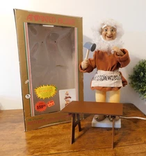 21" Vintage Telco Animated Santa's Helper Elf Motion-ette Figurine Toy Maker