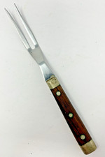 Personna VTG Made in USA American Stainless 2 Prong Carving Meat Fork VIDEO