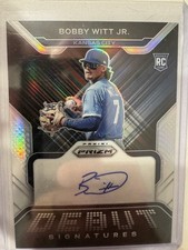 2022 Panini Prizm - Debut Signatures Bobby Witt Jr. #DS-BW Silver Prizm (AU, RC)