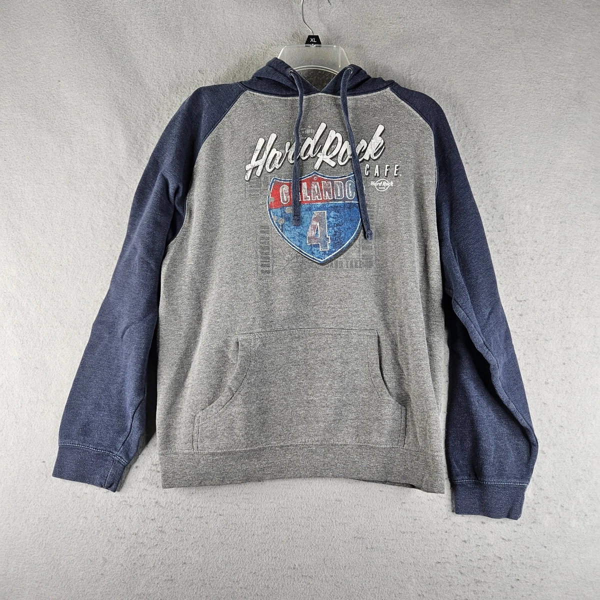 Pull à Capuche (hoodie) Hard Rock Cafe Unisexe Taille M - Gris Café - Occasion Très Bon état