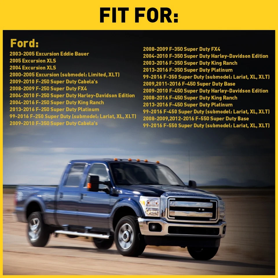 Черный комплект передней внешней текстовой дверной ручки для Ford НОВЫЙ F-250 Super Duty 1999-2016 - Изображение 4 из 4