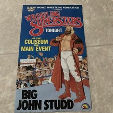 LJN WWF Big John Studd The Main Event Poster Wrestling Superstars WWE 1985 85