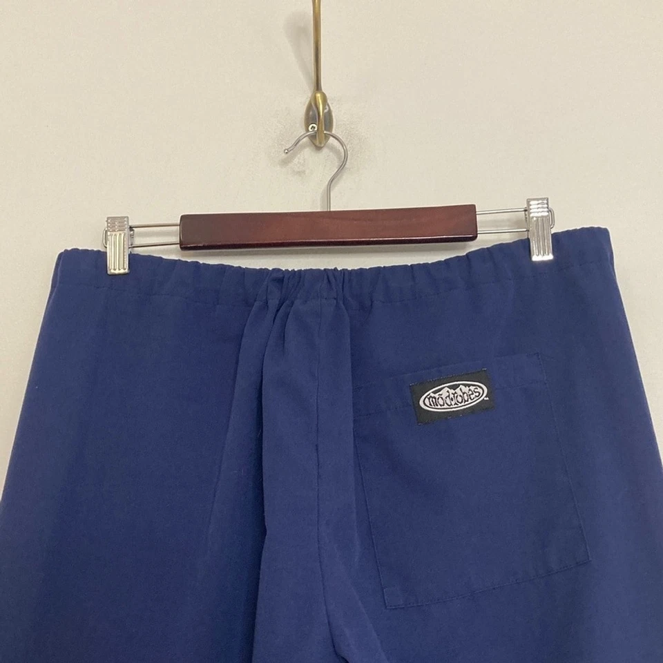 Vintage Modrobes Pants Mens Medium Blue Straight Leg Track Scrubs Loungewear - Imagem 3 de 4