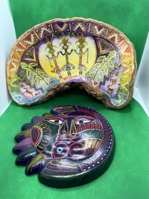 Folk Art Ant People?? Sun And Moon As Shown 