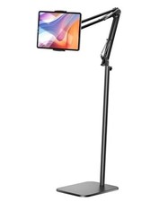 Tablet Floor Stand, 360-degree Rotatable Metal Tablet Stand Holder, Adjustable