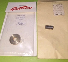 Kemtron Brass 40 To 1 Worm Gear Set Brass Replacement O Scale  Steam Drive