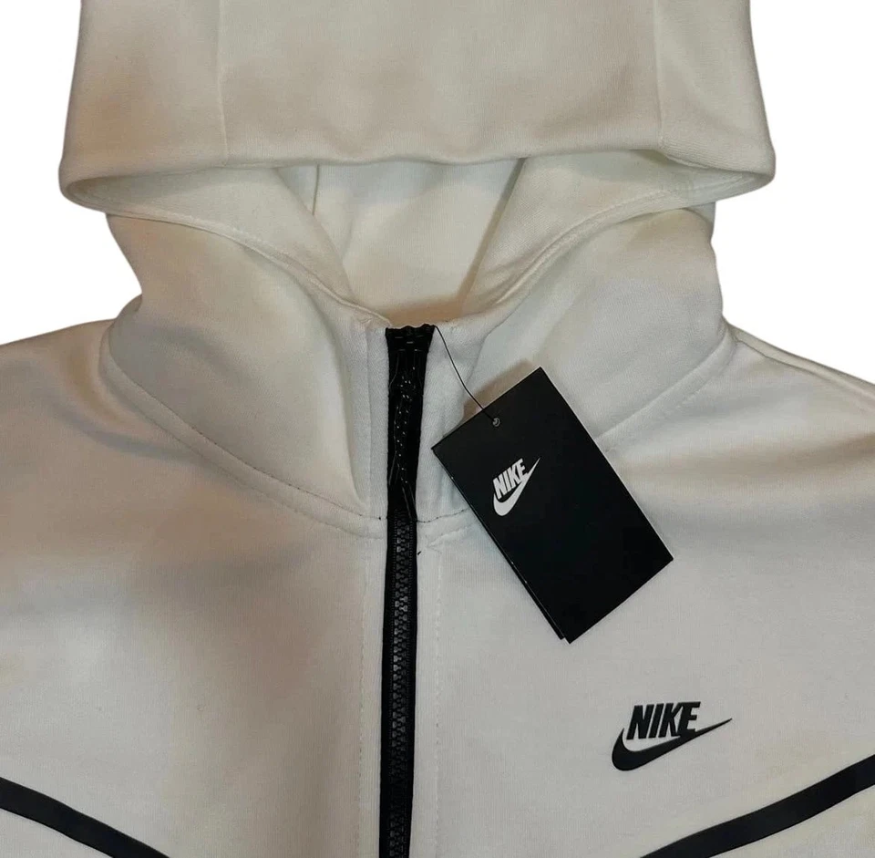Nike Hombre Tech Polar Chándal Nike Sudadera con Capucha Chándal 2 Piezas Gris Conjunto RARO Foto 4 de 4