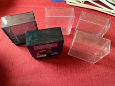 Lot of 5 : 3-1/2" Floppy Disk Plastic Storage Box filled with blank disks.