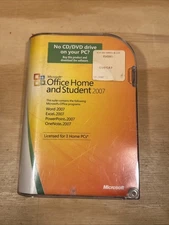 Microsoft MS Office Home and Student 2007 Word Excel PowerPoint OneNote W/ Key