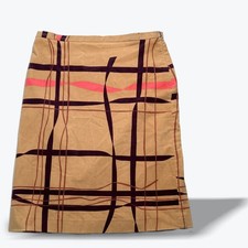 Martine Sitbon Velvet Pencil Skirt Vintage Side Zip Brown Designer Midi 80s 90s