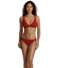 Lauren Ralph Lauren Halter Hipster Bikini Set Top Bottom Red Size 8 NWT