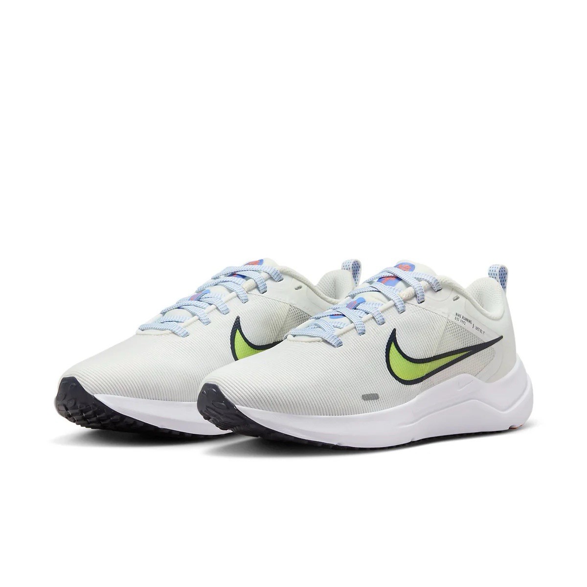 Women Nike Downshifter 12 Running Shoes Summit White/Lime Blast