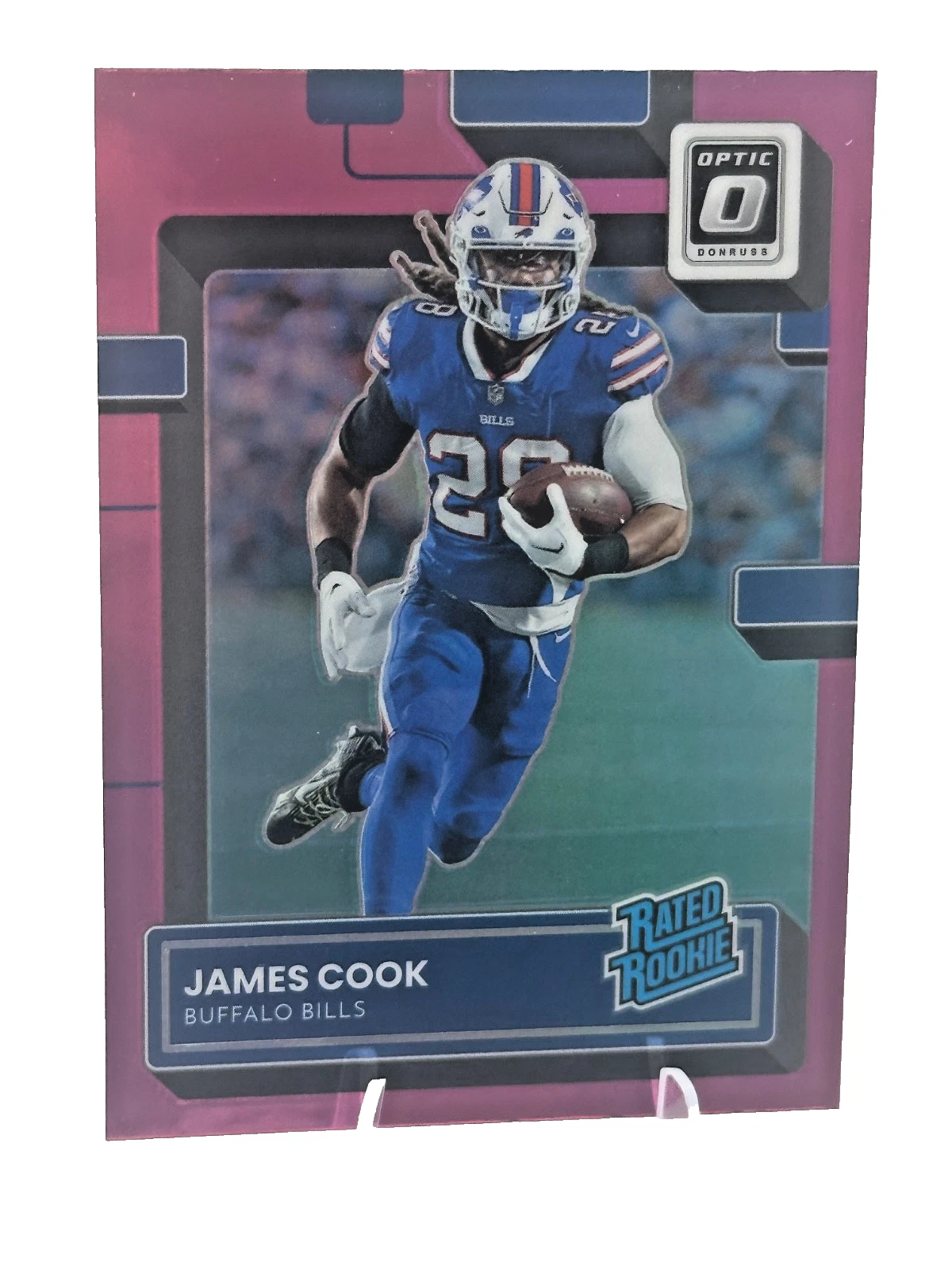 2022 Panini Donruss Optic - Rated Rookie James Cook #215 Pink Prizm (RC)