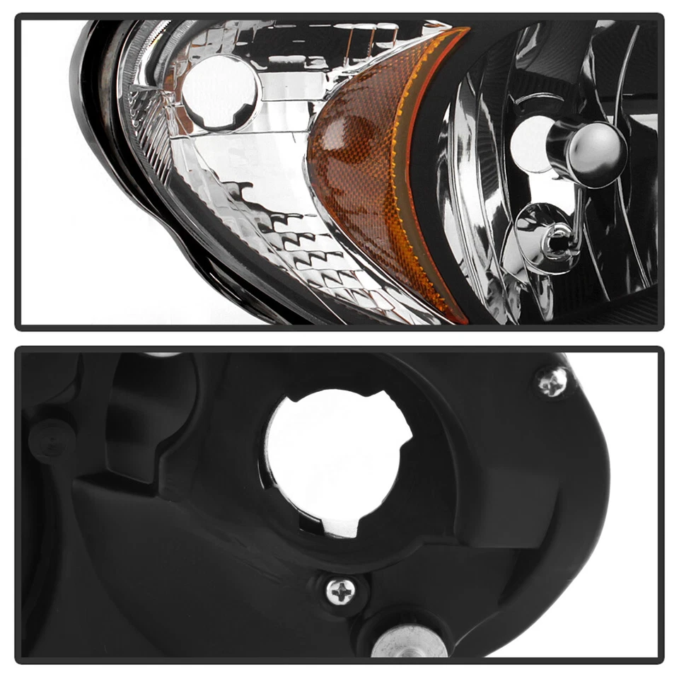 Faros delanteros negros Chrysler PT Cruiser 2006-2010 mercado de accesorios izquierda+derecha Foto 4 de 4