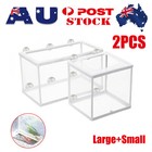 2PCS Aquarium Fish Trap Box Hatchery Net Tank Guppy Breeding Breeder Newborn O