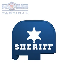 Rowe Tactical Rear Slide Cover Plate for Glock G43 G43x G48 - Blue - Sheriff