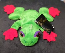 24K BEANIE BOPPERS "TREE FROG GREEN" 1997 Stuffed Plush With Tag