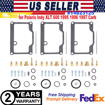 Carburetor Repair Rebuild Kit Fit for Polaris Indy XLT 600 1995 1996 1997 Carb