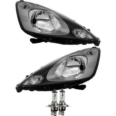 Halogen Scheinwerfer Set für Honda Jazz (GE) 07.08-> H4 mit Motor inkl. Lampen
