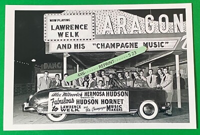 Found 4X6 PHOTO Old Fabulous HUDSON HORNET Dealer in Hermosa Beach California