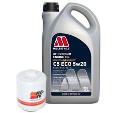 Adatto a Fiesta ST 180 1.6, Millers 5 L olio motore K&N kit di assistenza filtro prestazioni