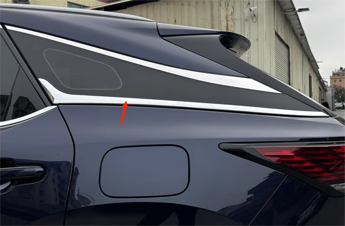 Chrome Rear Lower Window Molding Lid Cover Trim For 2023-2025 Lexus ...