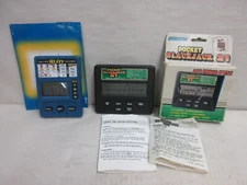 Lot of 2 Handheld Pocket Electronic Games Rec Zone Slots & Radica Blackjack 21