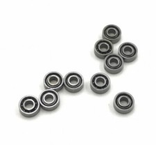 10pcs British system Metal Open Ball Bearing R3 4.762 x 12.7 x 3.976mm M M S 