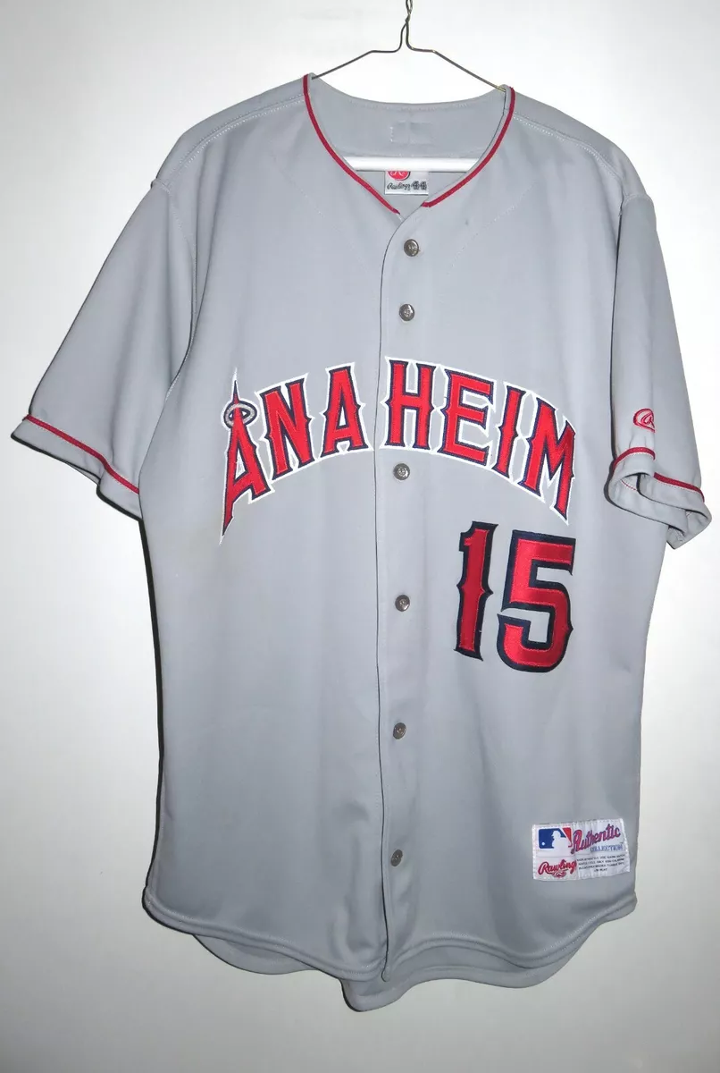 Rawlings Authentic Anaheim/Los Angeles Angels Tim Salmon Road Jersey 44  Large