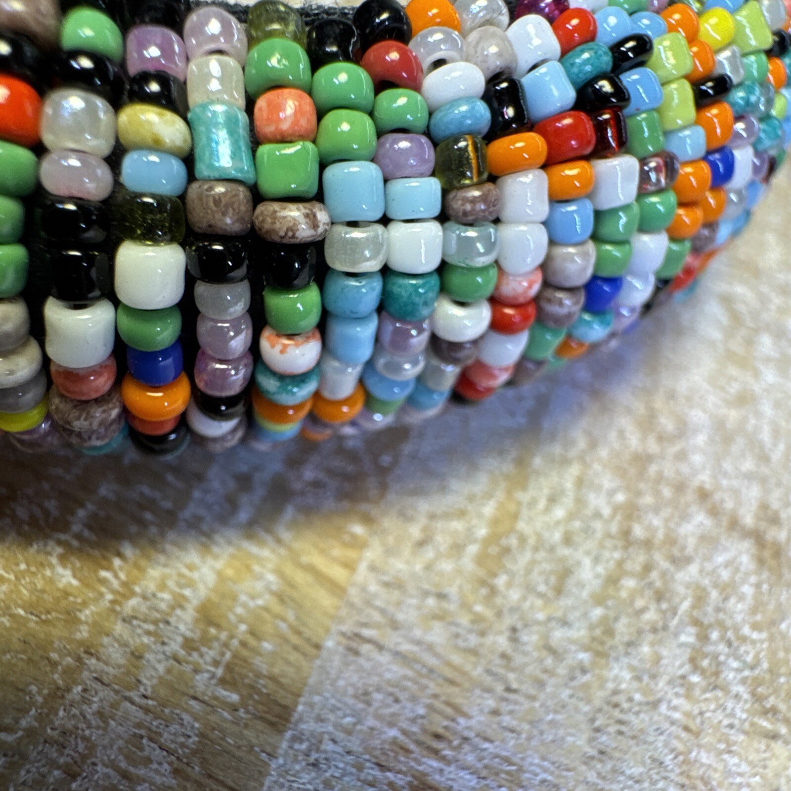 Multicolored Beaded Bangle Native American Style … - image 3