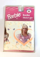 Vintage Barbie Wall Paper Border Peach and Purple Main Colors 5" x 5 Yards
