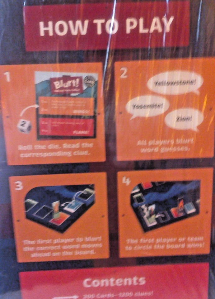 "Blurt!", National Parks Edition, A Word Race Game, New in Box, Ages 7 & up - Image 3 of 4