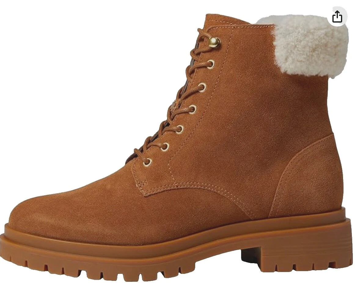 Botas para mujer Lauren Ralph Lauren superiores lisas de cuero