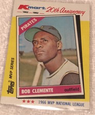 BOB (ROBERTO) CLEMENTE 1982 Kmart 20th Anniversary MVP Series #10