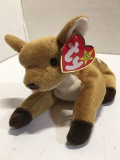 1997/98 TY THE ORIGINAL BEANIE BABY COLLECTION, WHISPER THE DEER, NEW WITH TAG