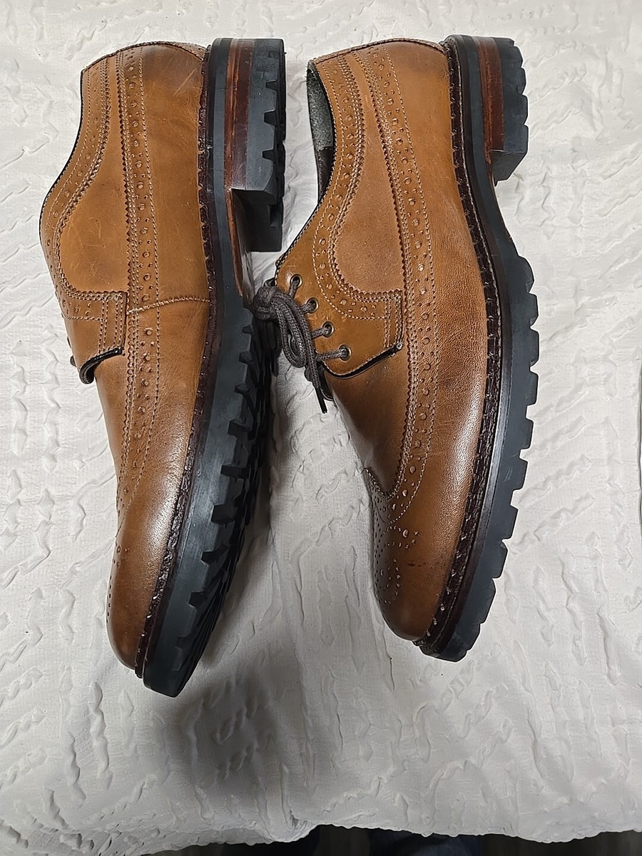 Johnston & Murphy Jennings Wingtip Mens 11.5 M Brown 