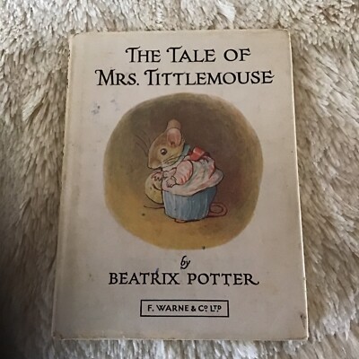 VINTAGE BEATRIX POTTER - THE TALE OF MRS TITTLEMOUSE - F. WARNE & Co HARDBACK