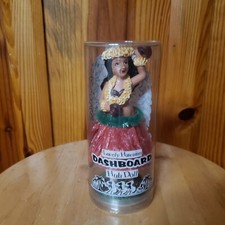 Hawaiian Hula Girl Dashboard Bobble Doll Dancer Souvenir Hawaii Grass Skirt Tiki