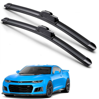 For 2016-2024 Chevy Camaro Windshield Wiper Blades J-HOOK Hybrid