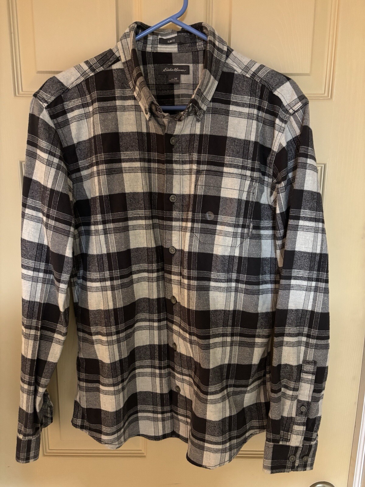 Eddie Bauer Slim Flannel Shirt Medium NWT Style 8129 Eddie’s Favorite