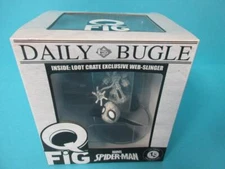 Spider-Man Black & White Variant Q-Fig Figure Web-Slinger Toy Qmx Loot Crate