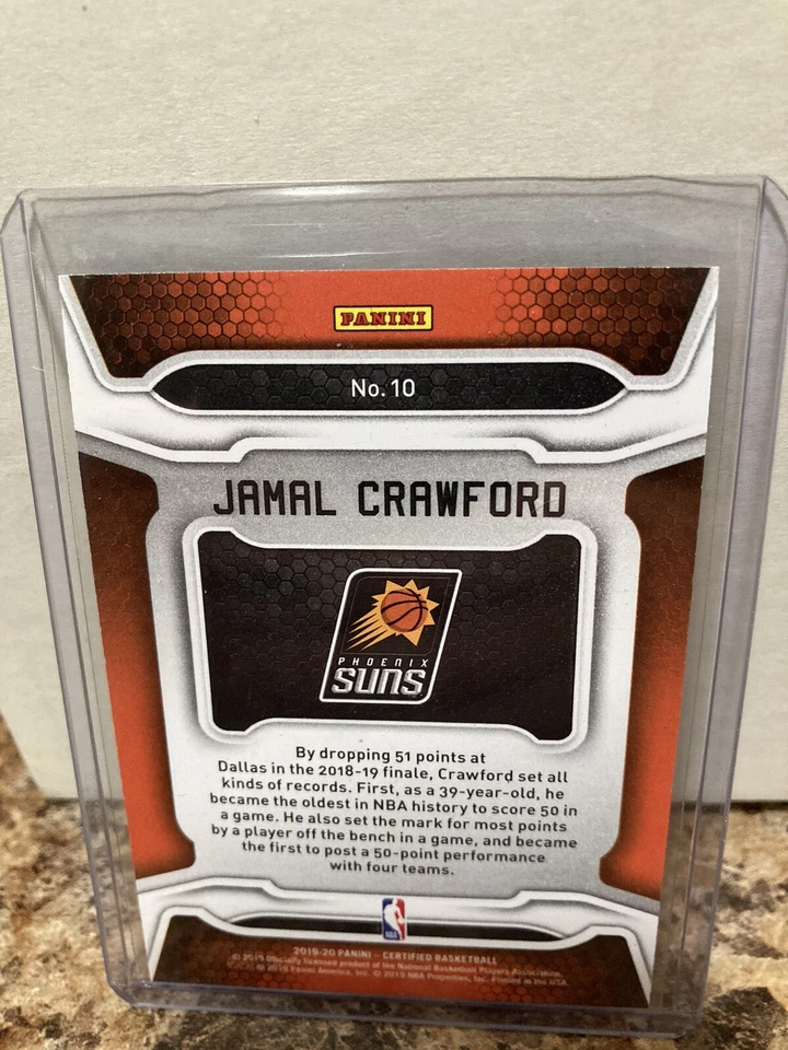2019-20 Certified Record Breakers Mirror Camo 15/25 Jamal Crawford Suns - Image 2 of 2