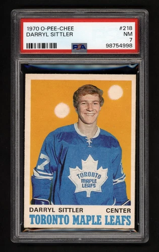 1970 OPC #218 DARRYL SITTLER ROOKIE CARD PSA 7 NEAR MINT