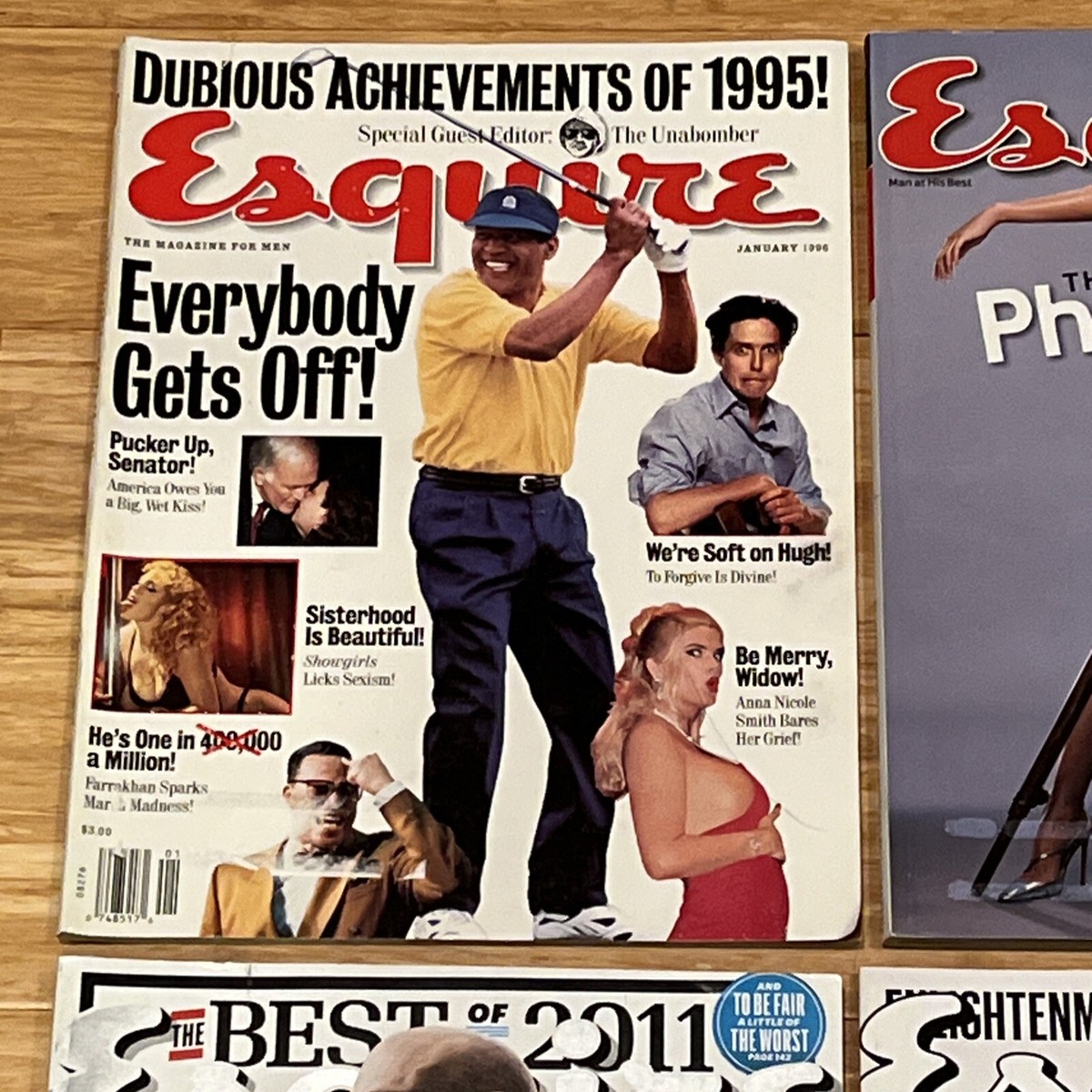 16 Esquire Magazine Lot Issue 1996, 2004, 2005, 2010, Oct 2011-Dec