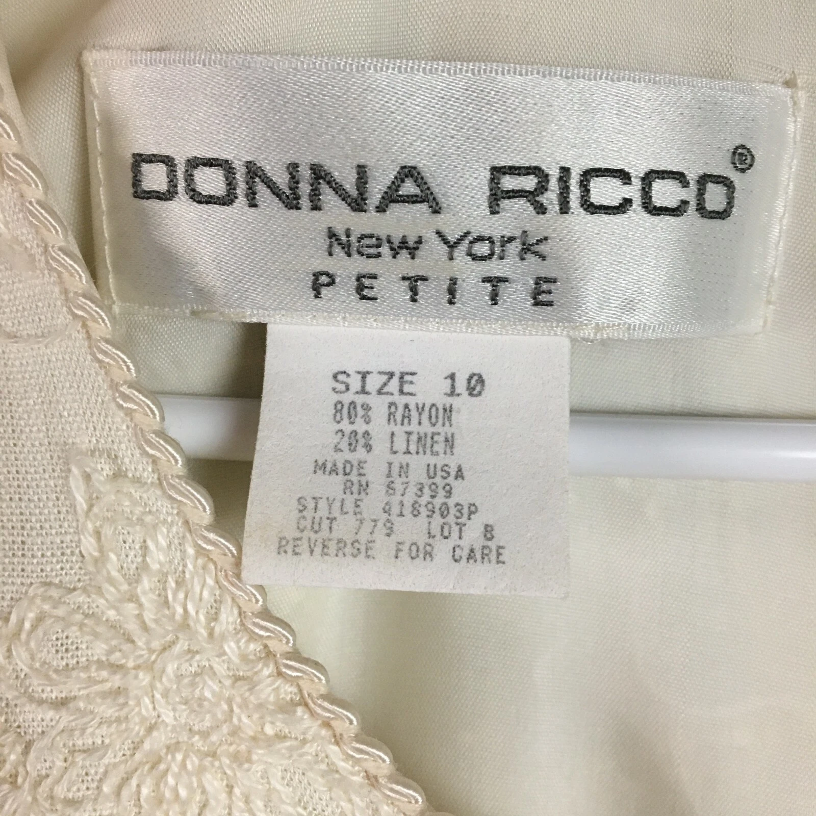 OFF WHITE Abito donna Ricco 10 tubino ricamato vita bassa bianco sporco Molly Ringwa