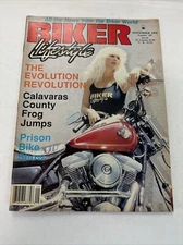 BIKER LIFESTYLE MAGAZINE CUSTOM HARLEYS, HOT WOMEN  SEPTEMBER 1986 Mint