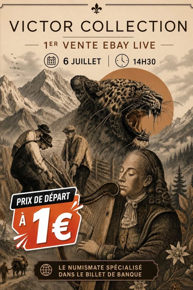 1er Vente Ebay Live Victor Collection (World Banknotes)