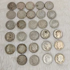 Lot Of 29 Assorted 90% Silver Roosevelt Dimes